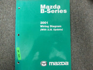 2001 Mazda B-Series Truck 2.3L Update Electrical Wiring Diagram Manual OEM BOOK