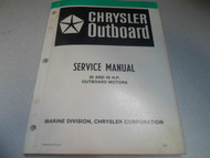 1981 Chrysler Outboard Service Manual 35 45 HP OEM Boat OB 3436 Outboard Motors