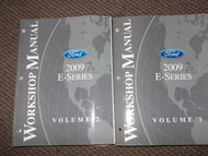 2009 Ford Econoline E-Series Van Service Shop Repair Manual Set OEM 2 VOLUME