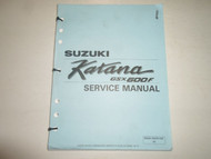 1991 Suzuki Katana GSX600F Service Repair Shop Manual LOOSE MANUAL FACTORY OEM