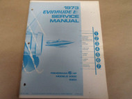 1973 Evinrude Service Shop Repair Manual 6 HP 6302 6303 OEM Boat x FACTORY