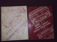 1986 Pontiac Firebird Trans Am Service Shop Repair Manual Set W Publications Bk