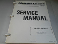 Brunswick Marine Power Service Manual Electric Thruster T33 R33 RX33 T45 R45 D45