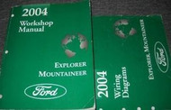 2004 Ford EXPLORER Mercury Mountaineer Service Shop Repair Manual SET W EWD x