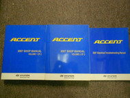 2007 HYUNDAI Accent Service Repair Shop Manual SET W ELECTRICAL WIRING MANUAL x