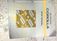 1996 Toyota Corolla Electrical WIRING Diagram Service Shop Repair Manual FACTORY