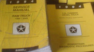 1994 Dodge Ram Truck DIESEL 1500 2500 3500 Service Shop Repair Manual SET W XTRA