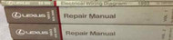 1993 Lexus ES300 ES 300 Service Repair Shop Manual Set W ELECTRICAL WIRING BOOK