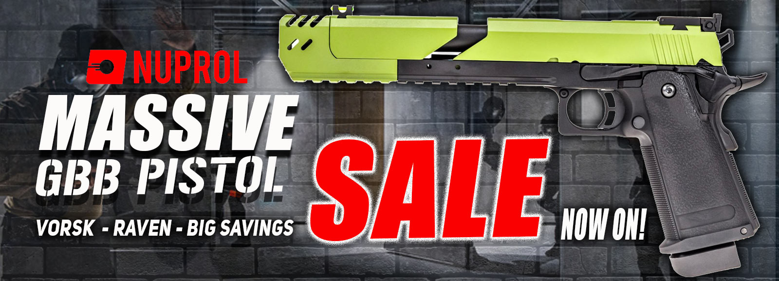 nuprol gbb airsoft pistol sale now on