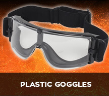 plastic airsoft safety goggles