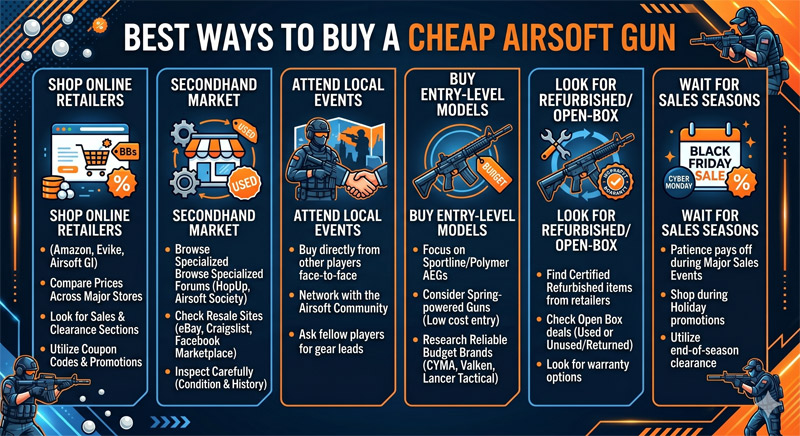 how to buy a cheap airsoft gun