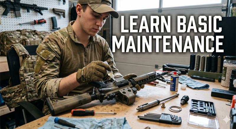 learn basic airsoft maintenance