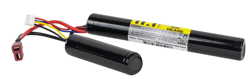 Valken Airsoft Battery Li-Ion 7.4V 2500mAh Stick Style Dean High Outpu