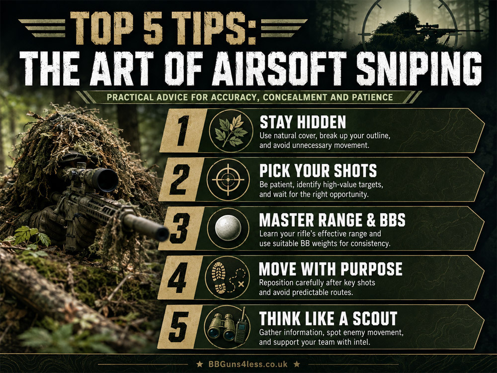 playing as a sniper top 5 tips for airsoft sniping