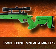 bb gun sniper rilfes in two tone 
