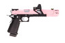 Raven Hi Capa Dragon 7 BDS Gas Pistol in Pink with Red Dot Sight