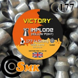 VICTORY 500 Air Gun pellets IMPLODE (hollow point) .177 (BSMKSNIMPLODE177) 