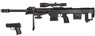 Cyma P1161 Spring M82 Support Rifle and Pistol Set in Black