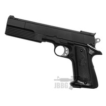  HFC HG-125 Gas powered Pistol with Extended Barrel in Black (hg-125-blk)