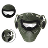 Airsoft Full Face Mask with Plastic Lens in Black