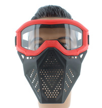 Gel Blaster Full Face Mask 1 with Plastic Lens in Red