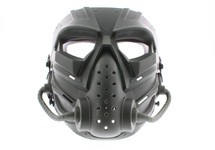 ZL3 Airsoft Full Face Mask in Green with Clear Lens. 