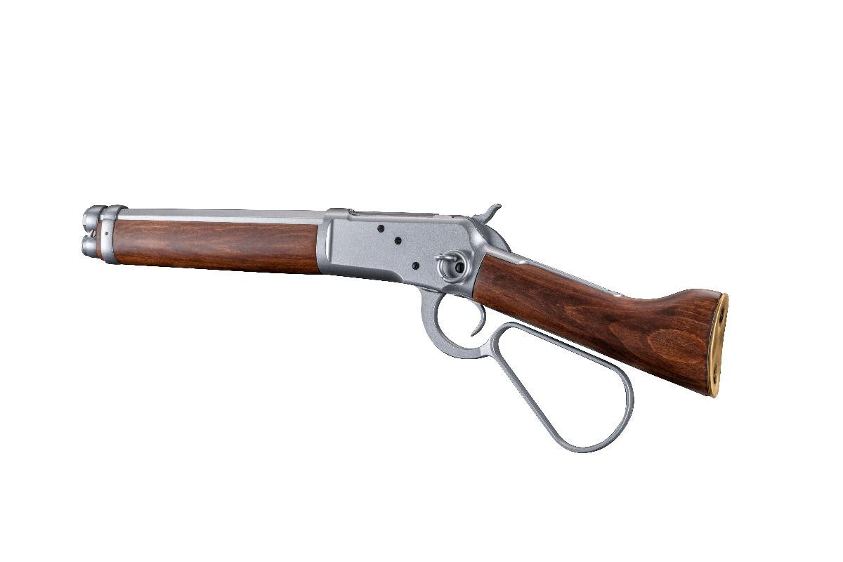 Leg Rifle A&K Winchester 1873 Mare's Leg Rifle in Silver with Wood Finish ...