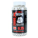 NEW - Bulldog eXtreme BB pellets 2000 x 0.25g Bottle in white