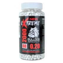 NEW - Bulldog eXtreme BB pellets 2000 x 0.20g Bottle in white - NEW