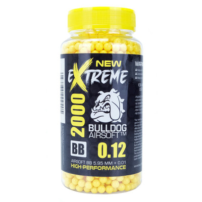 Bulldog Extreme bb pellets 2000 x 0.12g Bottle