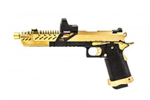 Vorsk Hi Capa TITAN 7 Gas Blowback Pistol in Gold With BDS