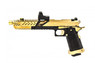 Vorsk Hi Capa TITAN 7 Gas Blowback Pistol in Gold With BDS