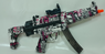 Splash Gun Gel Blaster MP5 Purple and White (GEL-MP5-PW)