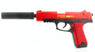 Shell Ejecting Pistol H112C in Red With Silencer (H112C)