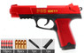 Shell Ejecting Pistol P85 MK11 in Red With Silencer