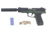 Shell Ejecting Pistol P85 MK11 in Green With Silencer