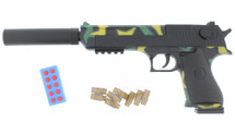 D-Eagle Shell Ejecting Pistol With Foam Bullets in Camouflage