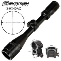 Skirmish Tactical 3-9X40 AO Mil Dot Rife Scope Reticle For Airsoft & Airguns