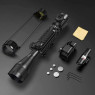 Skirmish Tactical 4-12X50 Rifle Scope + Red Dot + Laser Combo Holographic Sight