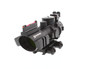 Skirmish Tactical 4X32mm Rifle Scope with Rails - Illuminated Reticle Fiber Optic Sight 