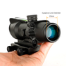 Skirmish Tactical 4x32 Rifle Scopes Red Green Real Fibre Optics Illuminated Glass Etched Reticle for Airsoft (ST-RD-02)