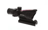 Skirmish Tactical 4x32 Prism Rifle Scope Fibre Optic Illuminated BDC Reticle Diopter Adjustment 