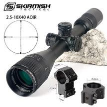 Skirmish Tactical Mildot LR 2.5-12.5X40 IR riflescope Red illumination