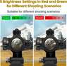 Skirmish Tactical Sight Red Green Dot Scope Reflex Sight for 20mm Cantilever Mount (ST-M3)
