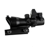 Skirmish Tactical 4x32 Prism Rifle Scope Fibre Optic Illuminated with Red dot (ST-RD-01)