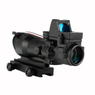 Skirmish Tactical 4x32 Prism Rifle Scope Fibre Optic Illuminated with Red dot (ST-RD-01)