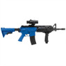 Well D96 M4 Carbine Fully Automatic With Adjustable Stock in Blue, opposite side view on white