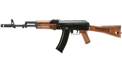 Well D74 Electric AK74 Replica AEG BB Gun in Black - bbguns4less