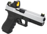 Raven EU17 Gas Blowback Pistol in Black & Silver with BDS Sight