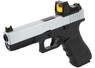 Raven EU17 Gas Blowback Pistol in Black & Silver with BDS Sight